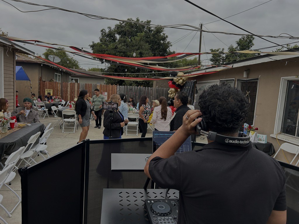 dj at a party